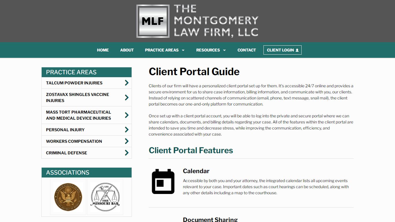 Client Portal Guide | The Montgomery Law Firm, LLC | Springfield, MO